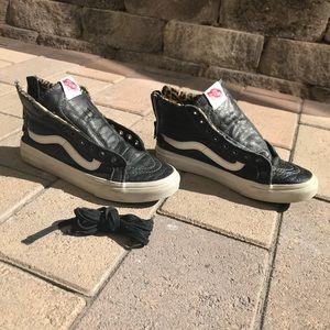 Platinum leather High Tops